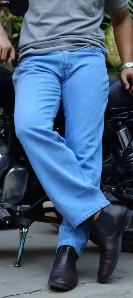 Sky Blue Baggy Jeans