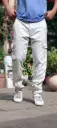 White Straight-fit Cargo Pant