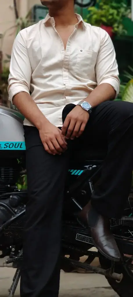 Premium Cotton Plain Shirts (Cream)