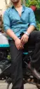Premium Cotton Plain Shirt (Teal Blue)
