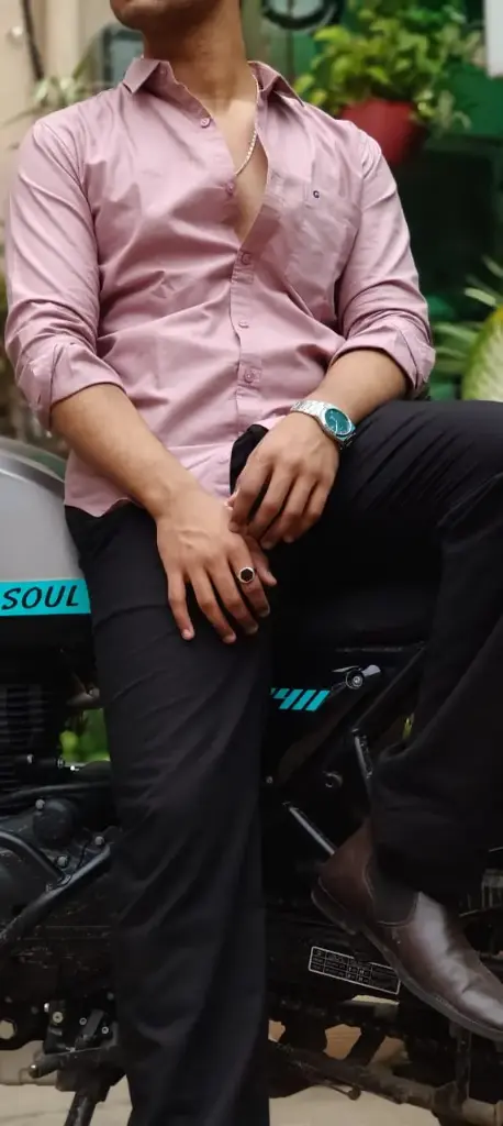 Premium Cotton Plain Shirt (Dusty Rose)