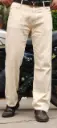 Cream Baggy Jeans