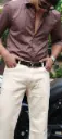 Premium Partywear Shirt (Dusty brown)