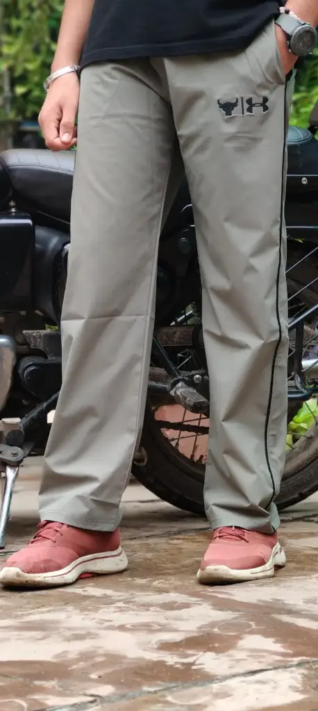 Straight-Fit Track Pants (Stone Gry) (M)