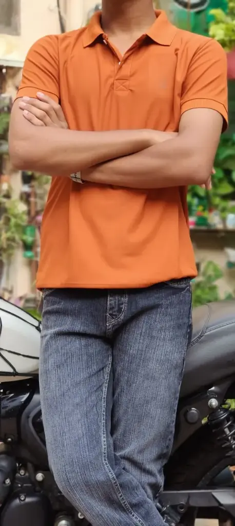 Body Fit Polo (Burnt Orange)