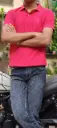 Body Fit Polo (Dark Pink)