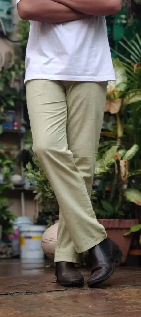 Light Green Linen Pants