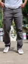 Grey Straight-fit cargo pants