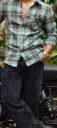 Buberry Classic Mint-green Tartan Checks Shirt
