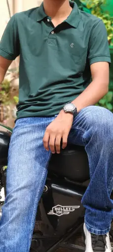 Body Fit Polo (Dark green)
