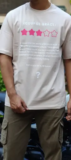 Smile Bot Premium Oversize T-shirt (Beige)