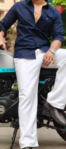 Premium Cotton Plain Shirt (Navy Blue)